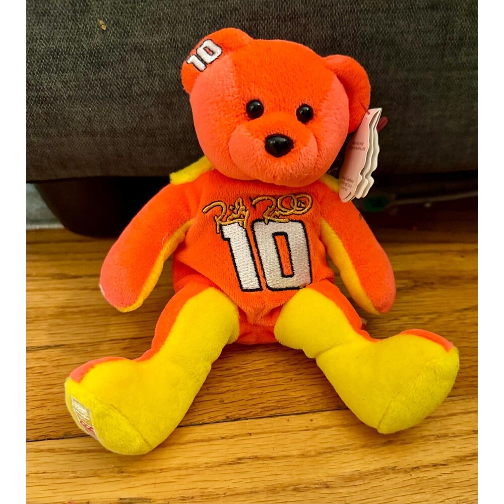 Ricky Rudd NASCAR Plush Bear: 1999 Team Speed #10, With Tags